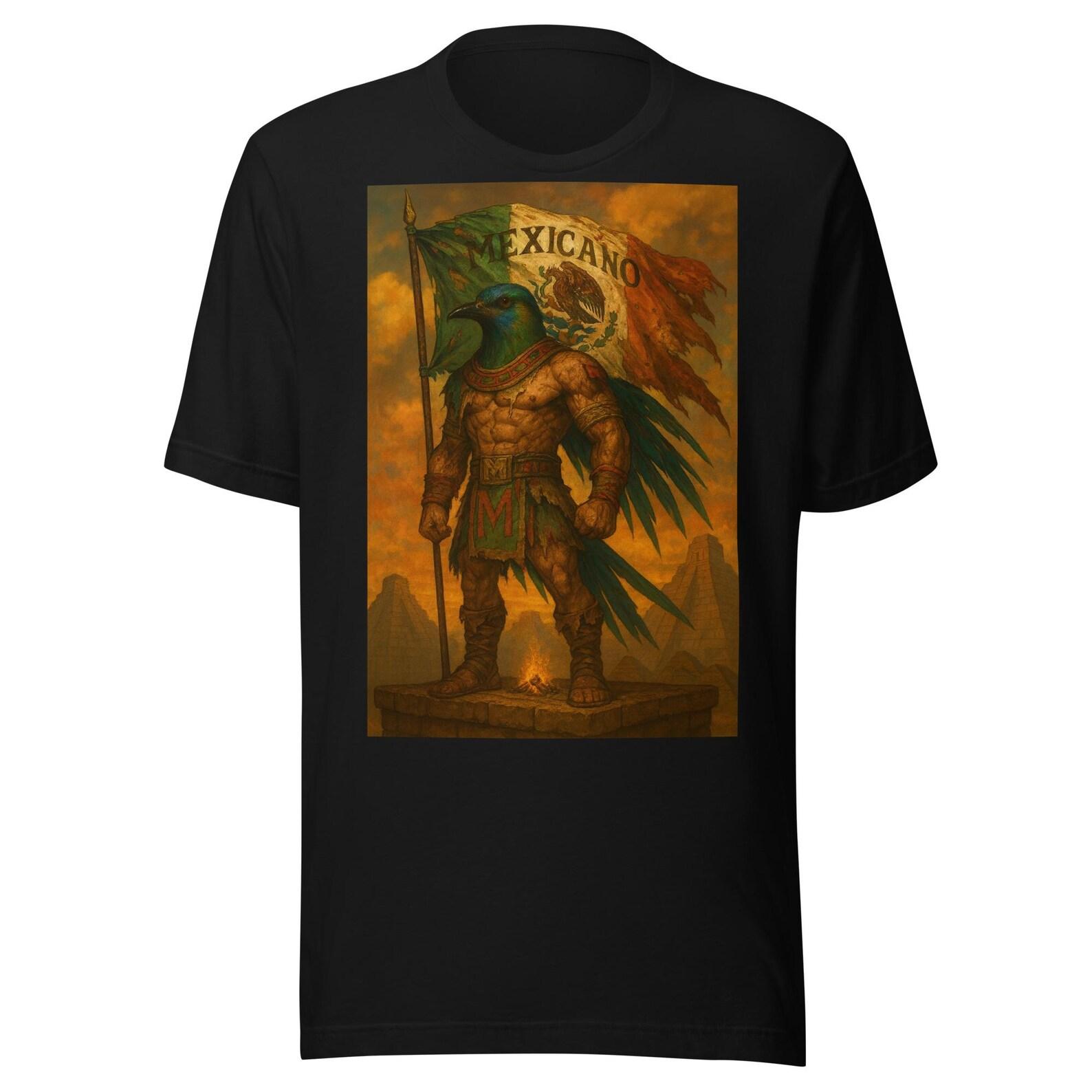 Mexican Vintage Flag Aztec Unisex t-shirt S
