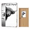 Vintage Cow Bathroom Wall Art Restroom Decoration Humorous Toilet Wall Sign for Bathroom Toilet Apartment Office Hotel Restroom