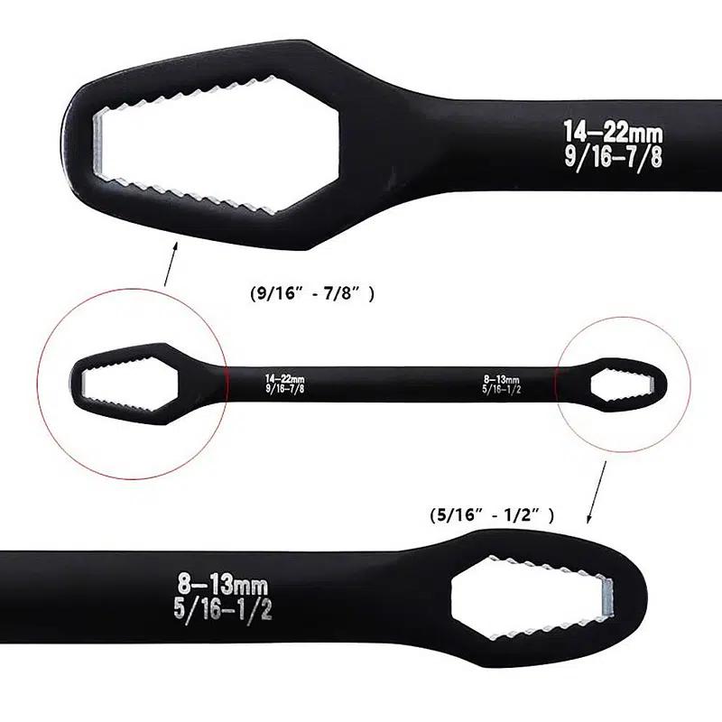 3-24mm Universal Torx Wrench Self-tightening Adjustable Glasses Wrench Board Double-head Torx Spanner Hand Tools for Factory