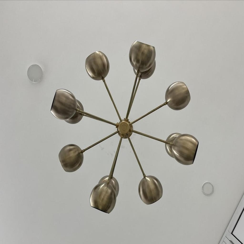 Chandelier Mid Century 12 Arms Sputnik Chandelier Modern Light Fixture Stilnova Style Ceiling Light Fixture For Dinning Décor