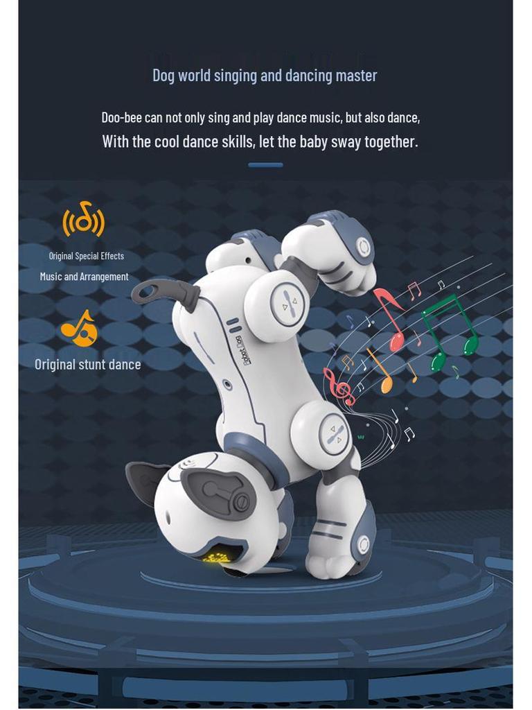 Smart Voice-Controlled Robot Dog: Touch Sensor, Dance, Music, Educational & Programmable Remote Control Toy