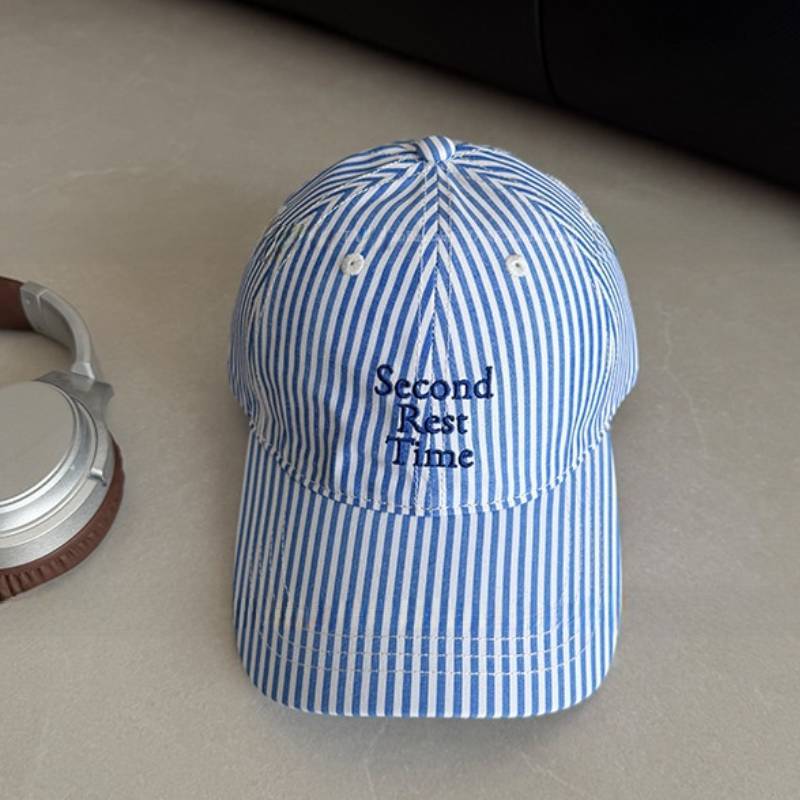 Taak Korean Letter Embroidered Baseball Cap With Sun Protection For Casual Wear