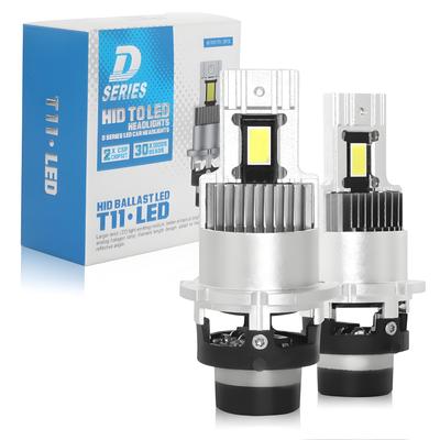 D4S LED Scheinwerfer, Kompatibel mit Fahrzeuguntersuchung, Pon-Montage, Explosives Licht, 18.000 LM, 6.500K,