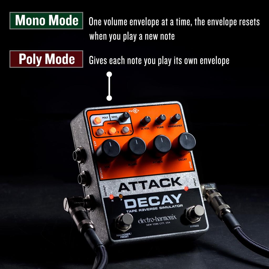 DECAY Tape Reverse Simulator electro-harmonix/ATTACK