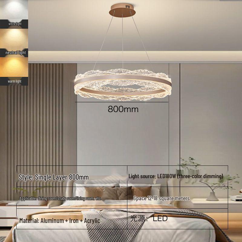 Elegant Italian LED Chandelier for Living Room, Bedroom, or Dining Room