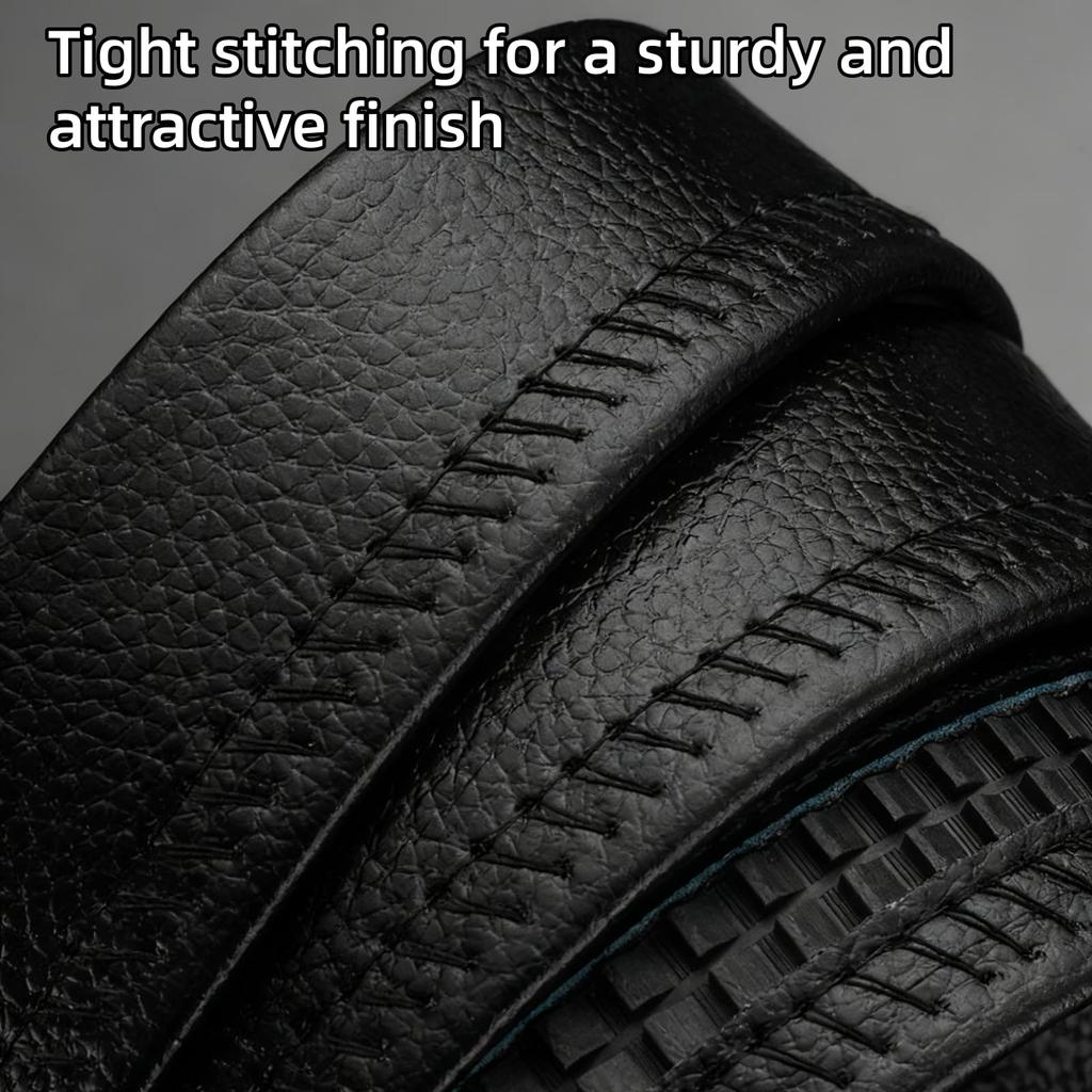 [Boobeen] Men's Ratchet Belt, Leather Belt for Men, Adjustable Cut, Perfect for Everyday UseOutdoorBusiness