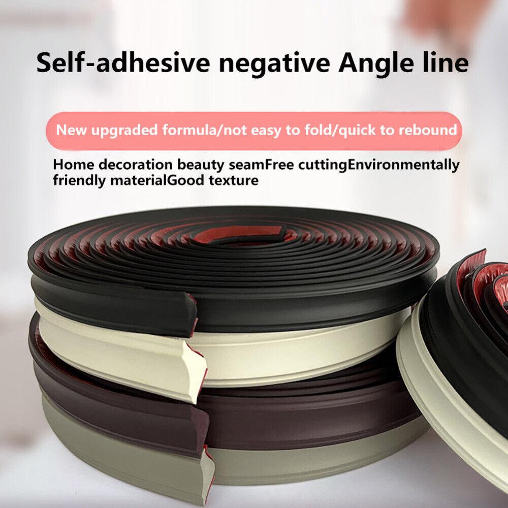 5M Self-Adhesive Wall Inner Corner Trim Corner Molding Line Tape Skirting Line Ceiling Caulk Internal Strip Edge Strip Home Dec