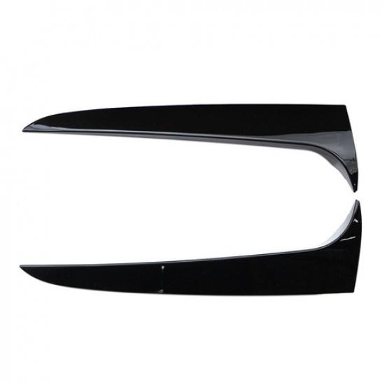 Glossy Black Rear Window Spoiler Side Wing Trim For BMW X3 F25 2011-2017
