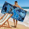 Detroit Lions Druck Strandtuch, Großes Weiches Schnelltrocknendes Handtuch für Strand Camping Schwimmen