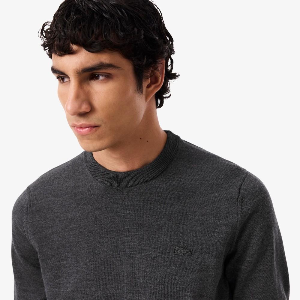 Lacoste Men's Merino Wool Crew Neck Sweater AH1969-55N050