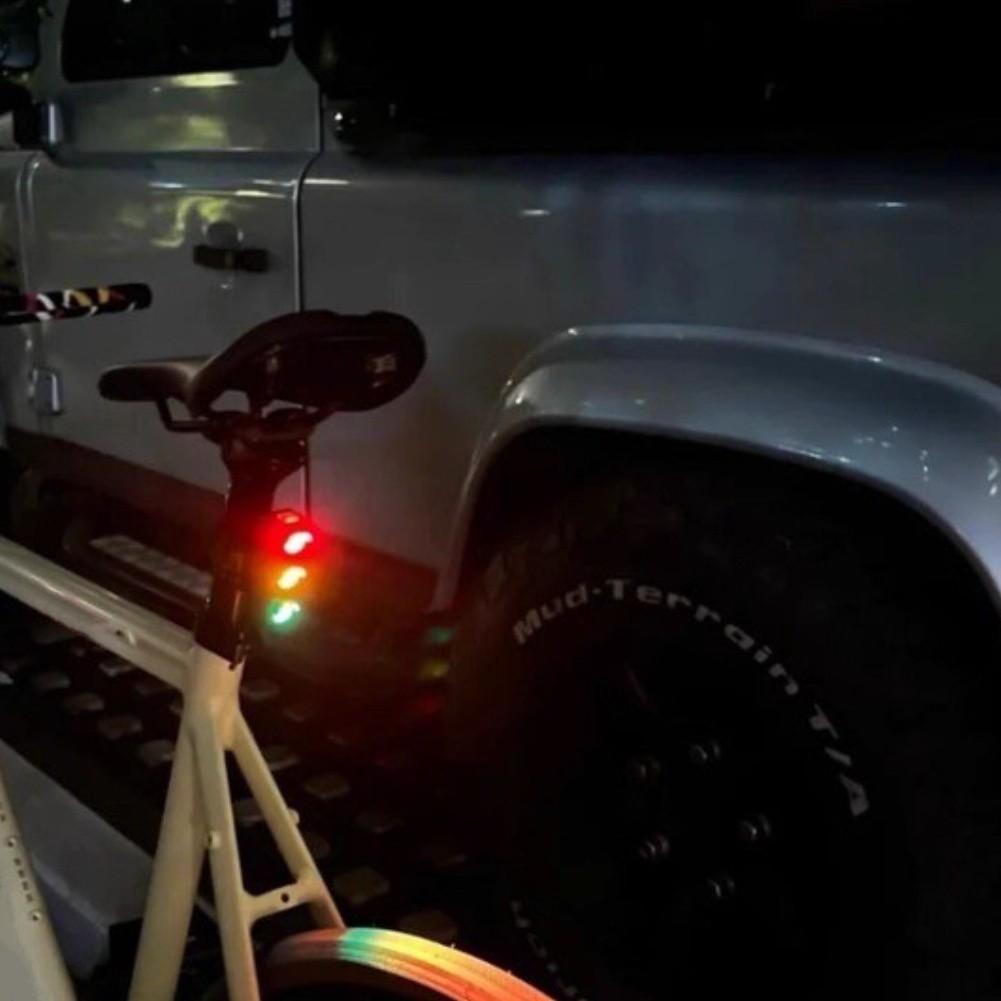 LED Bicycle Tail Light Rechargeable by USB Featuring Multiple Modes and Anti Slip Clip for Enhanced For Night Visibility