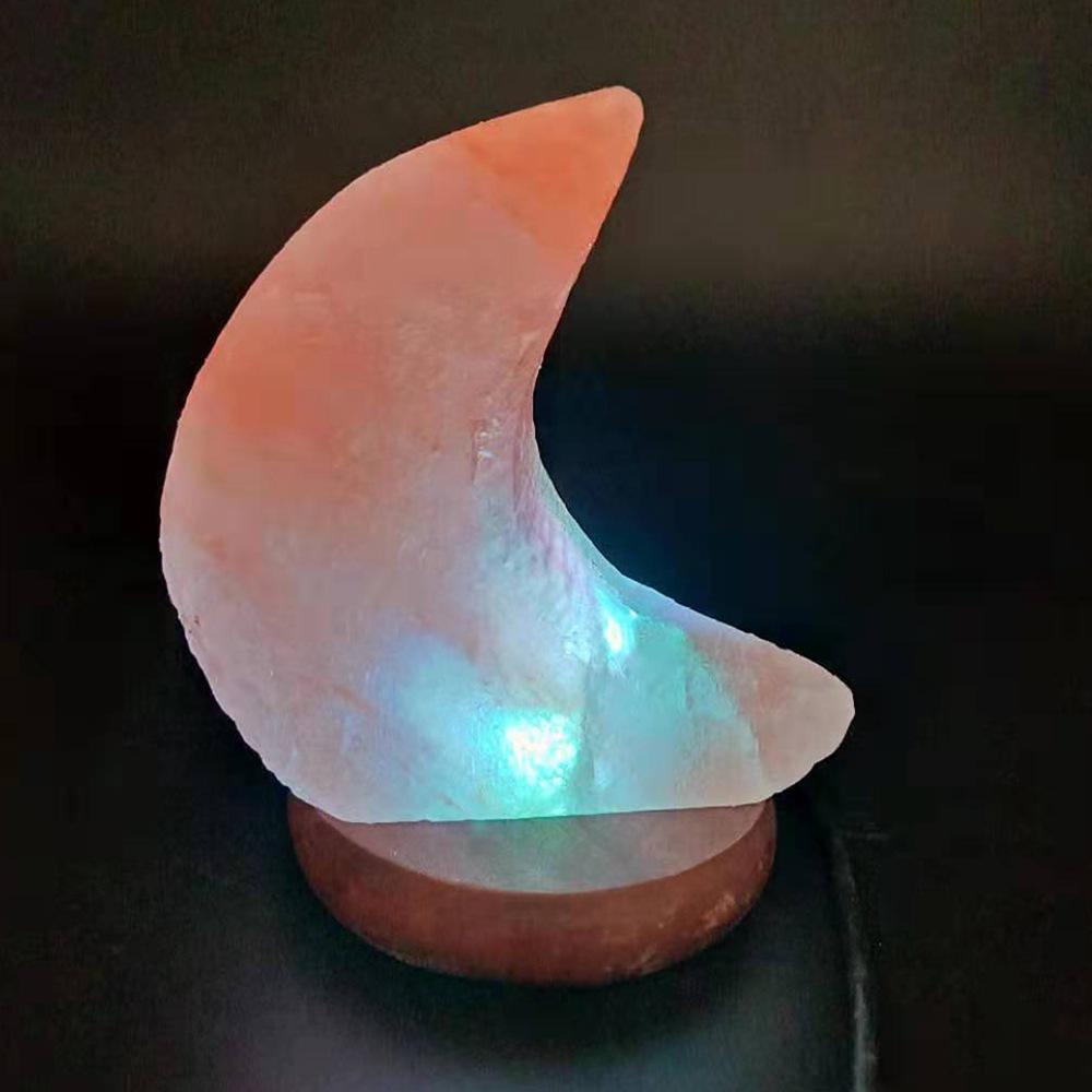 Himalayan Salt Pyramid LED USB Night Light - Crystal Ambience Lamp, Chinese Style