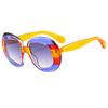 6137 Oversized Retro Round Sunglasses Women Irregular New Fashion Big Frame Sun Glasses for Female Trendy Shades Eyewear UV400