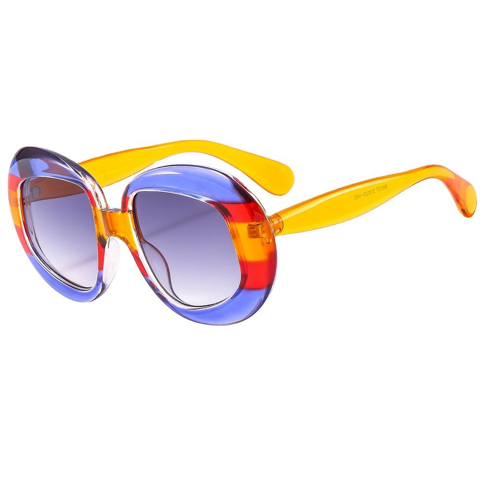 6137 Oversized Retro Round Sunglasses Women Irregular New Fashion Big Frame Sun Glasses for Female Trendy Shades Eyewear UV400