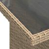 Vidaxl 6-Cz. Garden Furniture Set With Cushions, Beige, Poly Rattan