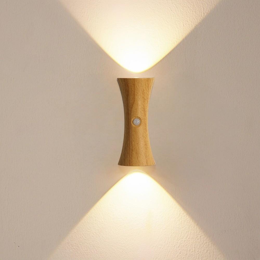 Creative LED Hourglass Wall Lamp Dimmable Wireless LED Rechargeable Lamp Waterproof Magnetic Base Bedside Wall Light