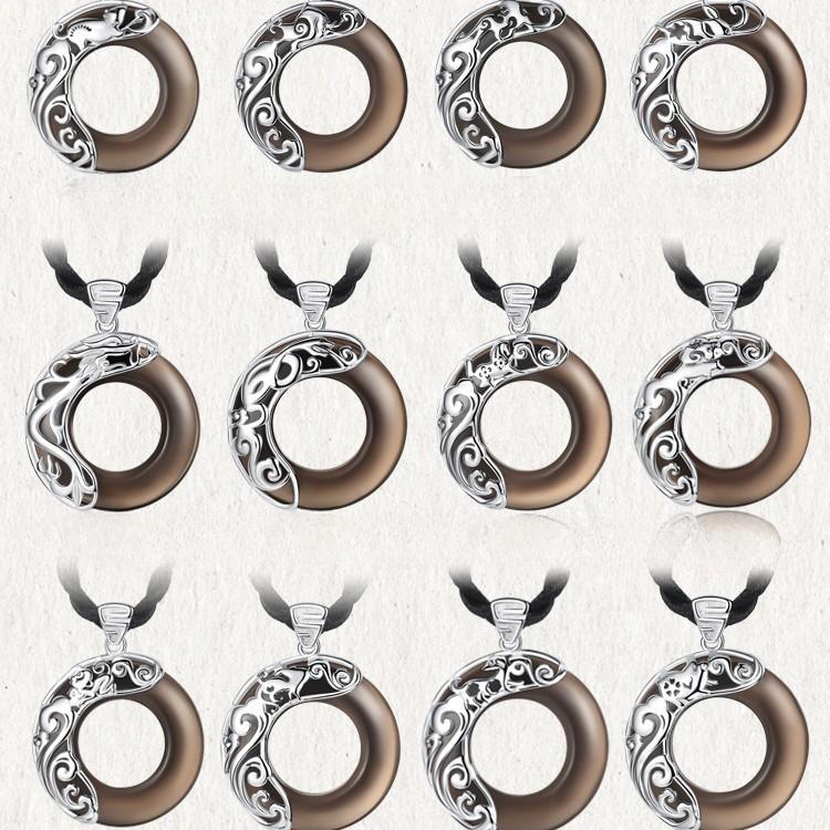 Necklace Male Mouse Pendant Fashion Hip Hop Personality Simple Obsidian