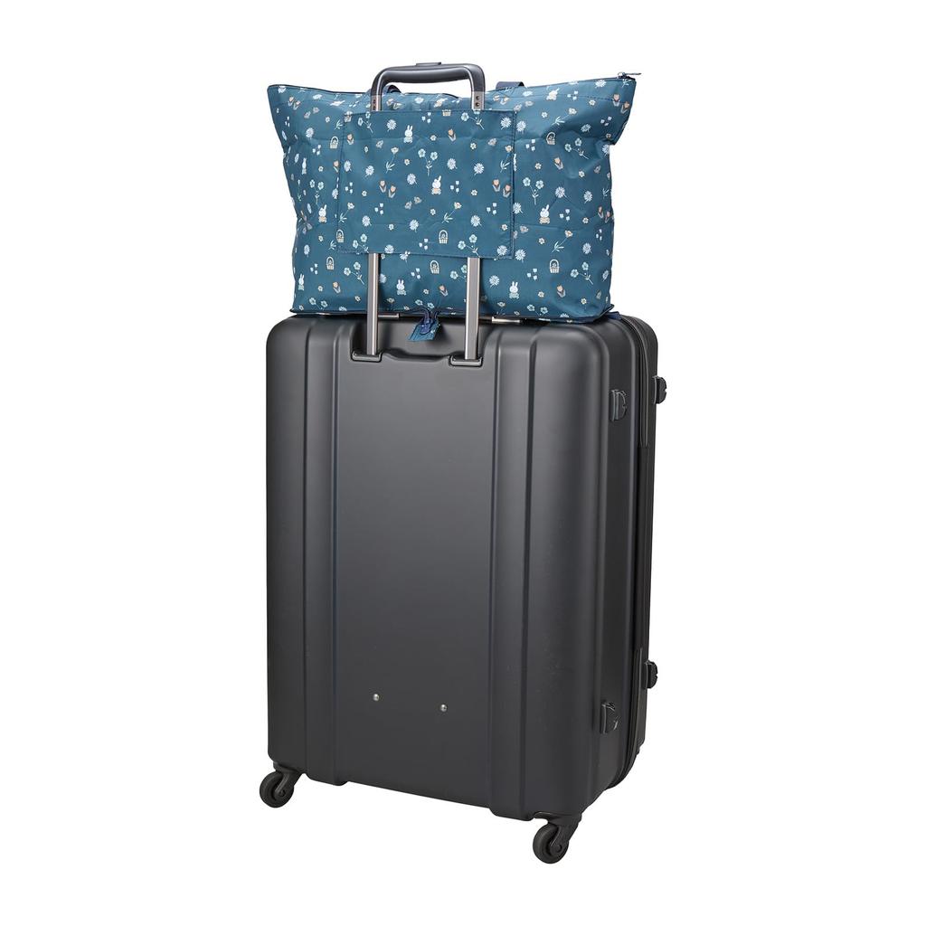 Miffy Folding Tote Bag HPL0001 B273.Navy Small Flowers