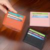 Unisex Durable Leather ID Mini Card Holder