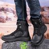 High-top Boots Men Breathable Anti-slip Shock-absorbing Breathable Combat Boots Men Outdoor Comfortable Casual Ankle Boots Men