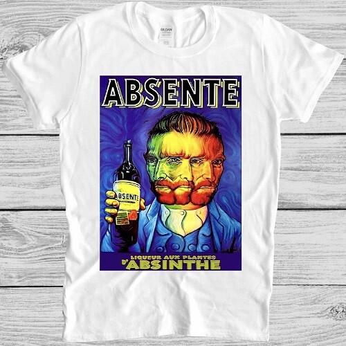 Absinthe T Shirt Vincent Van Gogh Funny Vintage Cool Gift Tee M151 XL
