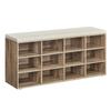 Shoe Cabinet - VASAGLE - Padded Seat - 12 Compartments - Load Capacity 136 Kg - Camel Brown