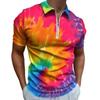 Summer Men's New Contrasting Color Short-sleeved POLO Shirt Fashion Casual T-shirt