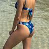 2024 Trendy Sheer Tie-Up Tan Line-Free Women's Bikini Swimsuit