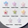 20pcs Mixed Nail Art Resin Little Colorful Flower Nail Charm Design Luminous Charms Rhinestones Diy Craft For Nail 3d Decoration