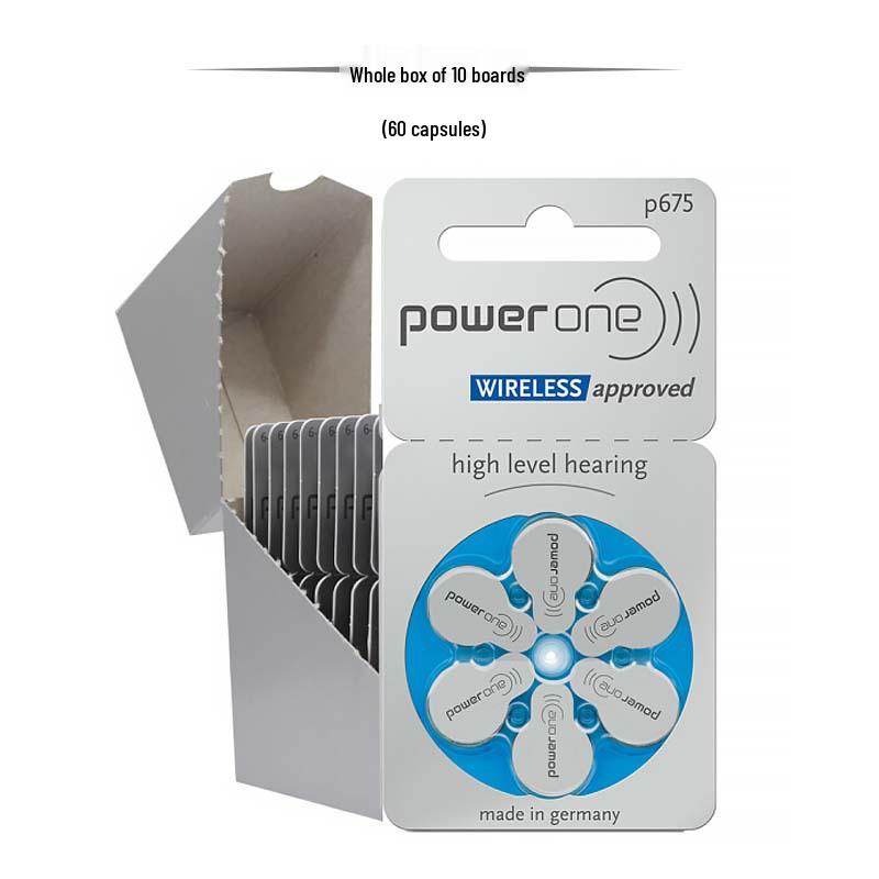 Powerone Zinc-Air Hearing Aid Batteries P675 PR44 A675 S675 AG13