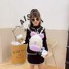 Juxingda Adorable Plush Children's Backpack Soft Lambswool Bunny Keychain Design For Boys And Girls