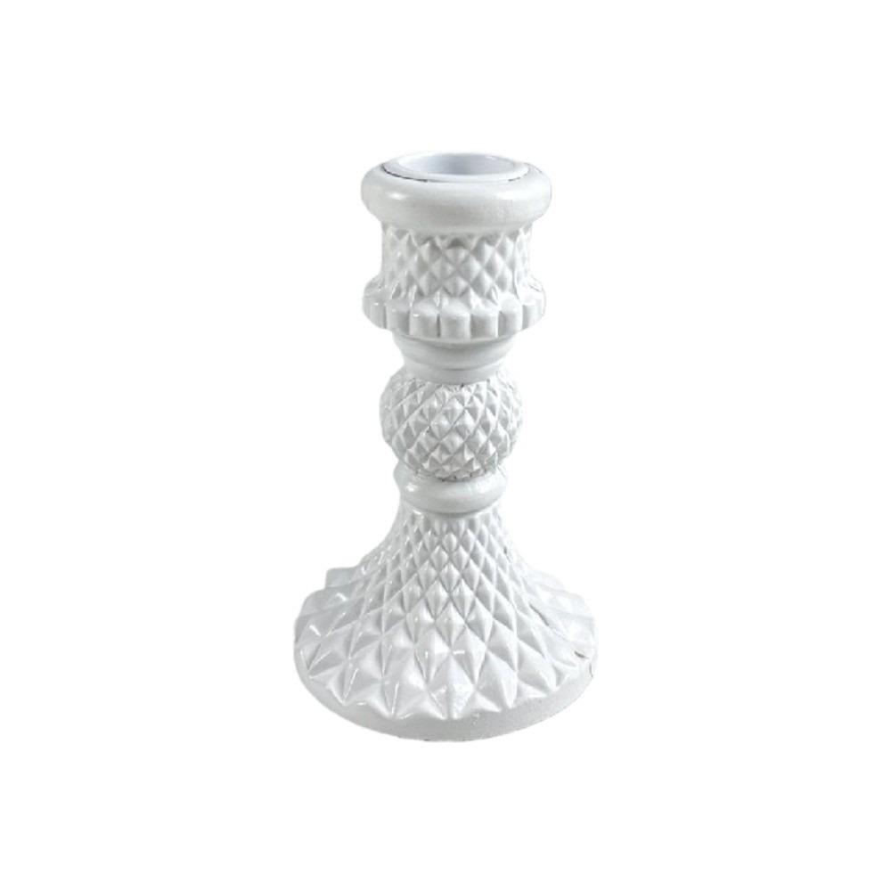 Decorative European Style Pillar Candlestick Non-slip Gold Adornment Candle Stand Bronze Vintage Table Candle Holder Party