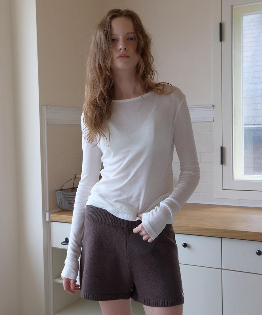 APPAREL ARCHIVE Fina Tencel Layered Tee - Ivory