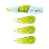 Plus Correction Tape Whiper PT Body 4mm 1 Piece Replacement Tape 4mm 3 Pieces Pale Green