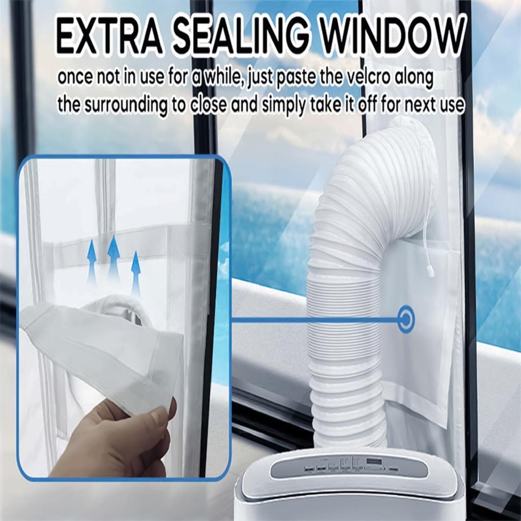 Home Door and Window Seal Kit Easy Installation Window Vent Seal for Prevent Air from Returning