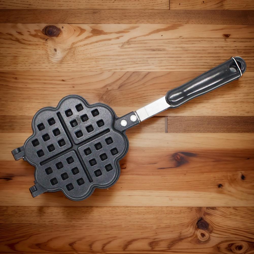 Antihaftbeschichtetes Mini-Waffeleisen aus Aluminiumlegierung für köstliche herzförmige Waffeln, Pfannkuchen und Eierkuchen zu Hause