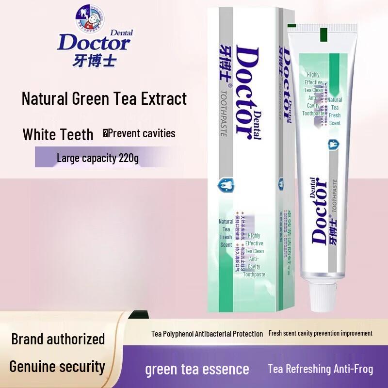 Dr. Tooth Tea Clean Anti-Cavity Toothpaste Family Pack