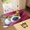 VIKAMA Pet Funny Dog Printed Carpets Bathroom Non-slip Floor Mats  Bedroom Bathroom Non-slip Floor Mat Home Decoration