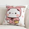 Office Living Room Home Pillowcase Kawaii Cartoon Bear Pattern Pillowcase Car Ornaments
