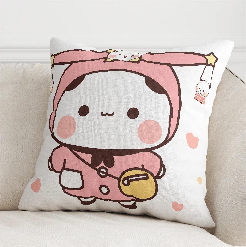 Office Living Room Home Pillowcase Kawaii Cartoon Bear Pattern Pillowcase Car Ornaments