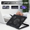 Wide Compatibility Non-Slip Desktop Laptop Cooler with 5 Noise-Free Fans for Gaming Laptop
