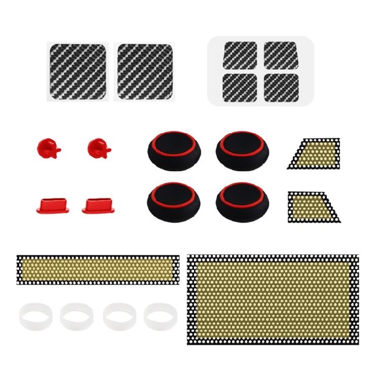 Console Protective Stickers Set Dust Plugs Touchpad Button Decal for Steam Deck