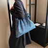 Personalized Hundred Denim Chain Tote Bag Drawstring Shoulder Underarm Bag
