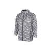 Juventus Zebra Stripe Woven Hooded Jacket Men Outerwear Black White AZ5338