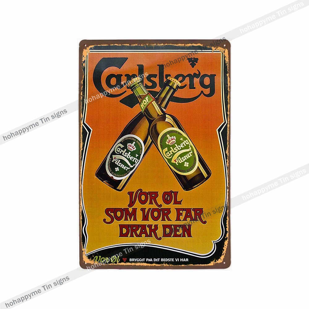 Home Decor Vintage Metal Poster Alcohol Brewing Beer Plates Decorative Bar Pub Club Wall Tin Painting Retro Plaque 20x30cm