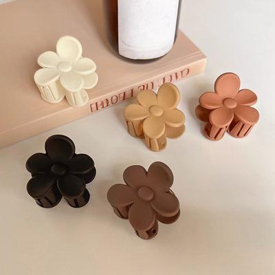 High Ponytail Clip Sweet Cute Hair Claw Invisible Ponytail Fixed Artifact Frosted Small Flower Women Hairpins Headdress