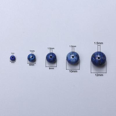 Handmade Beading Material DIY Bracelet Necklace Jewelry Making Accessories Natural Stone Beads 60/50/40/30/20PCS Round Beads 4/6/8/10/12mm Jewelry