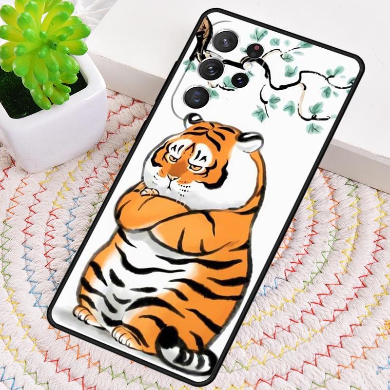 Japanese Tiger Silicone Phone Case For Samsung Galaxy note 10 pro S26 S25 S24 S23 S22 S21 Plus S25Ultra Capa Cover