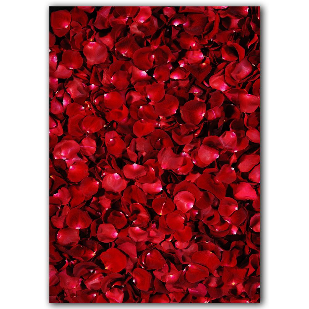 Modern Romantic Red Rose Petals Posters and Prints Canvas Painting Nordic Wall Art Pictures for Living Room Home Decoration