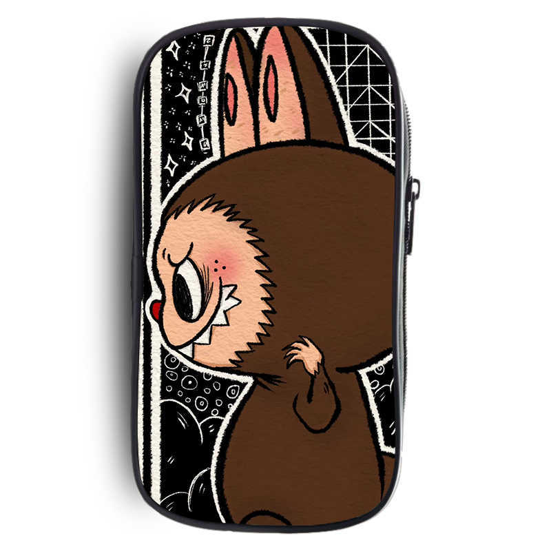 2025 Labubu Primary And Secondary School Students Cartoon Diy Printing Fashion Storage Pencil Bag